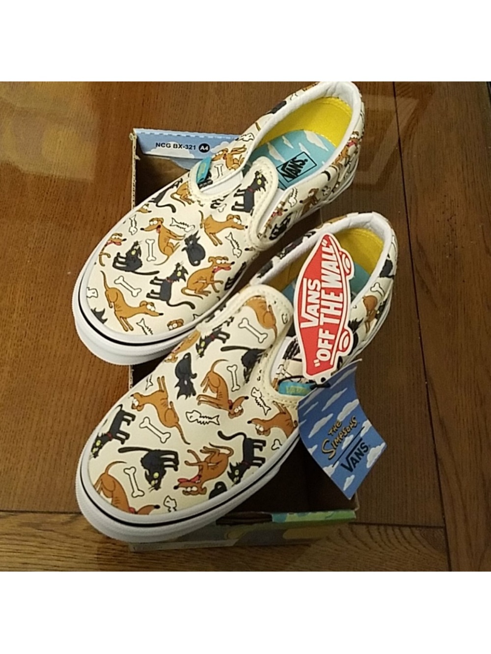 New Vans Simpsons classic slip-on dog cat shoes